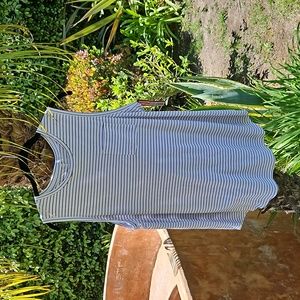 Black and White Striped Tank